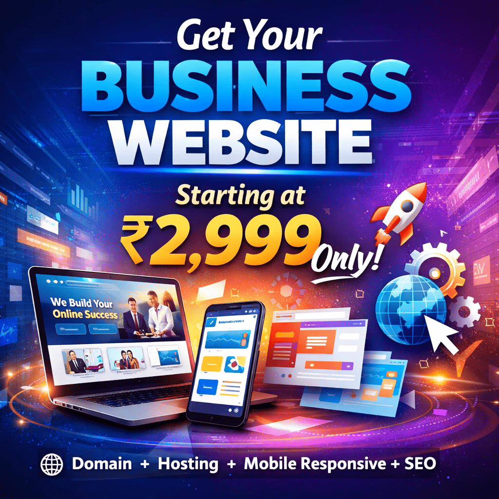 Professional Website Design Services Starting at ₹2999 | Business Website